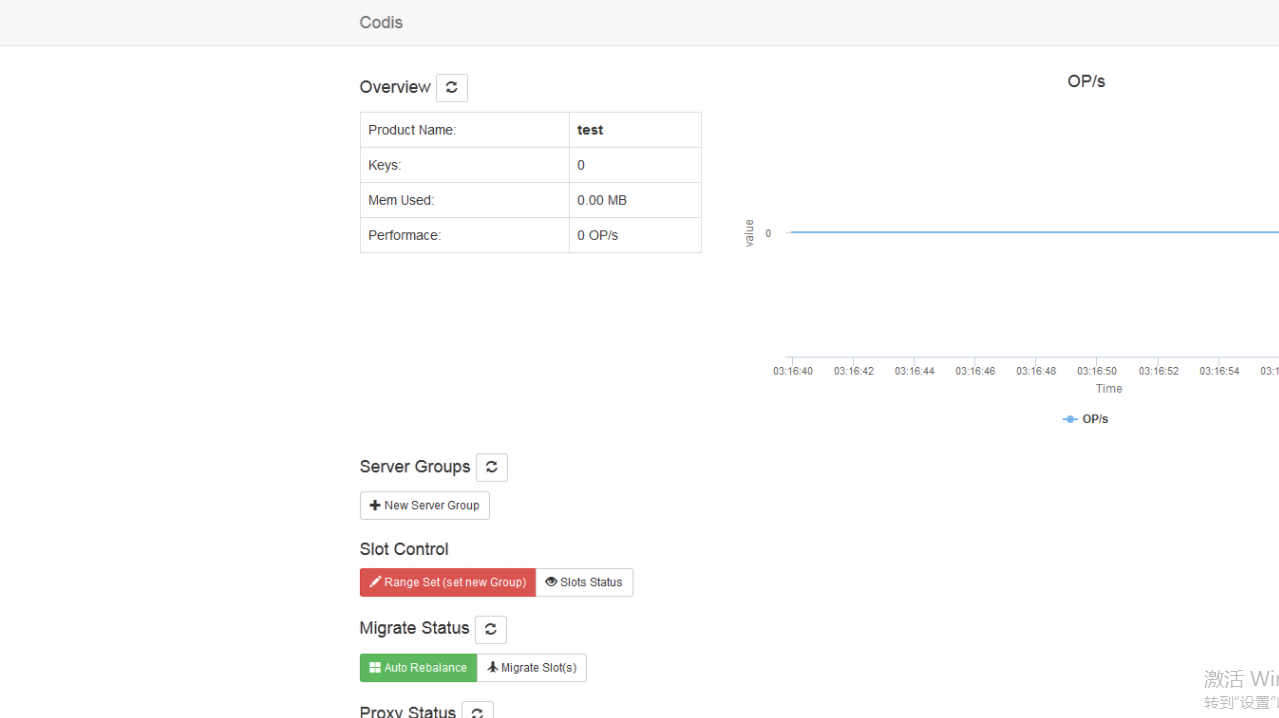 Codis后台管理页面
